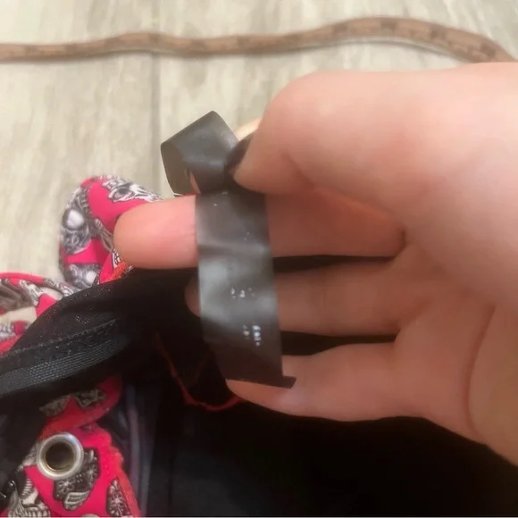 Torrid Skull Print Bikini Swim Top Red Black White Strappy Size 2X - Picture 9 of 10